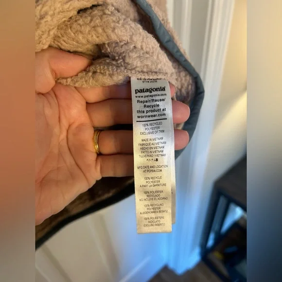 Women's Los Gatos Quarter Zip Patagonia Size Large Mauve Brown Pink Color - Picture 8 of 10